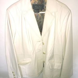 Off White Leather Jacket